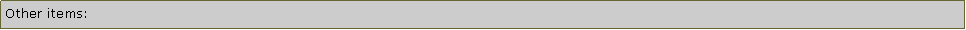 Tekstboks: Other items: